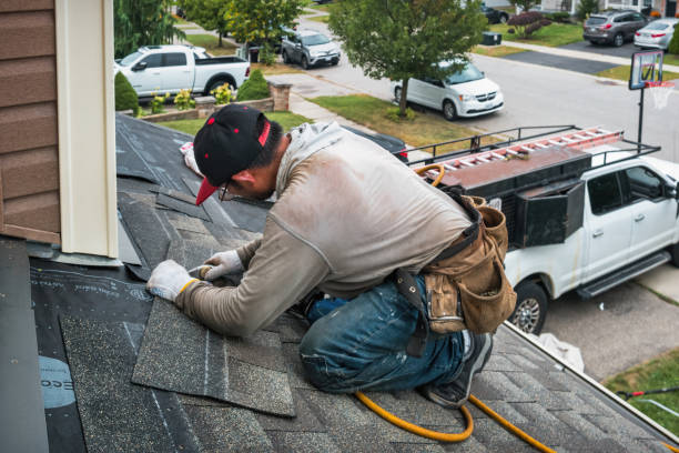 Professional Storm Damage Roof Repair technician working in Smithton, IL